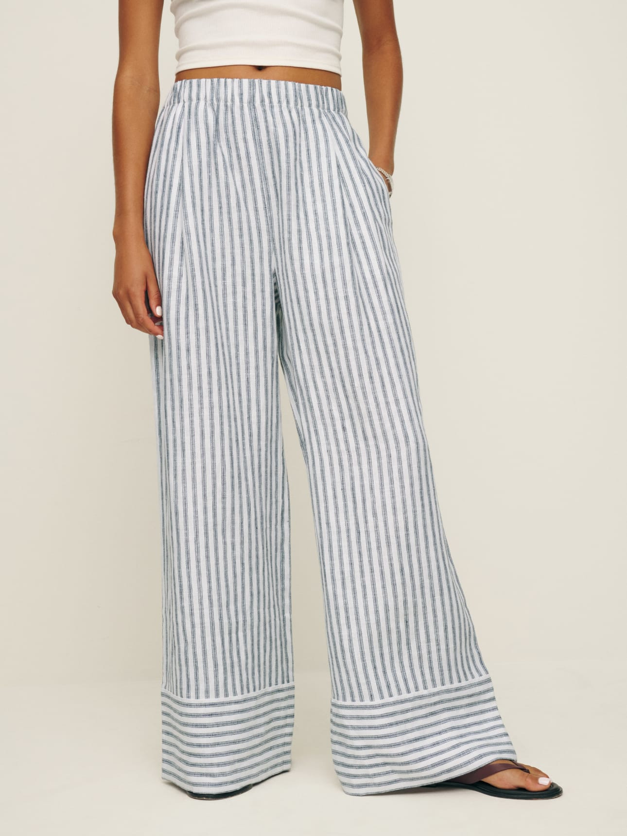 Fernando Wide Leg Linen Pant | Reformation (Global)