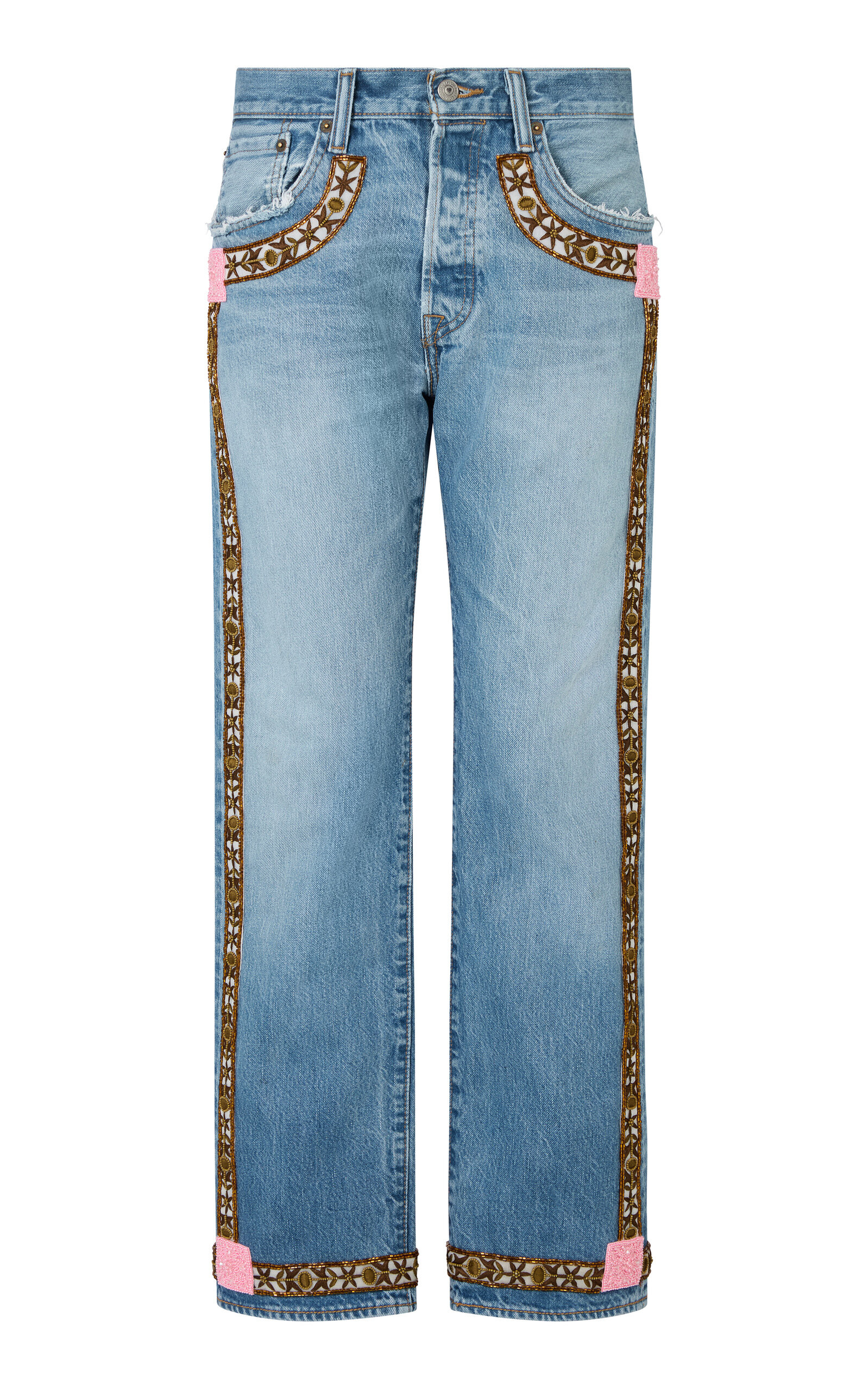Vintage Rigid Mid-Rise Straight-Leg Jeans | Moda Operandi (Global)