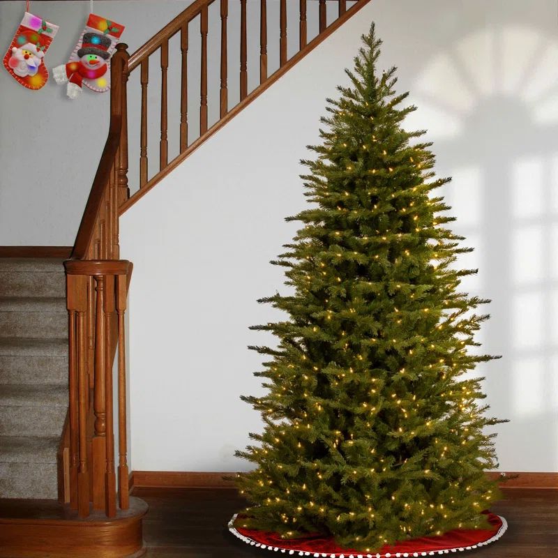Nordic Spruce Green Cashmere Christmas Tree with Lights | Wayfair North America