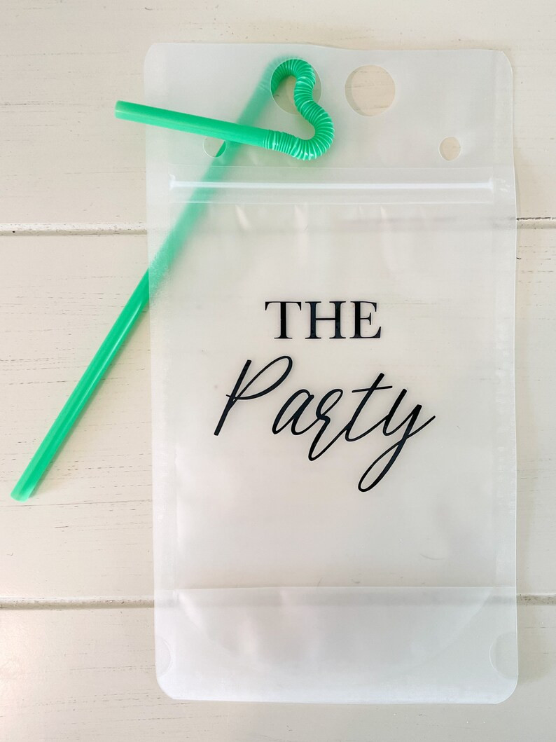 Wife of the Party Drink Pouch, The Party, Bachelorette Party Drink Pouch, Bachelorette Party Favo... | Etsy (US)