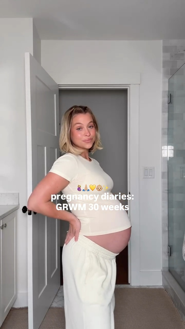 get ready with me at 30 wks pregnant 🫶🏼✨ the countdown is on!! Comment ‘want’ and I’ll send you everything I used #grwmmakeup #pregnancydiary #30weekspregnant

#LTKBeauty #LTKBump