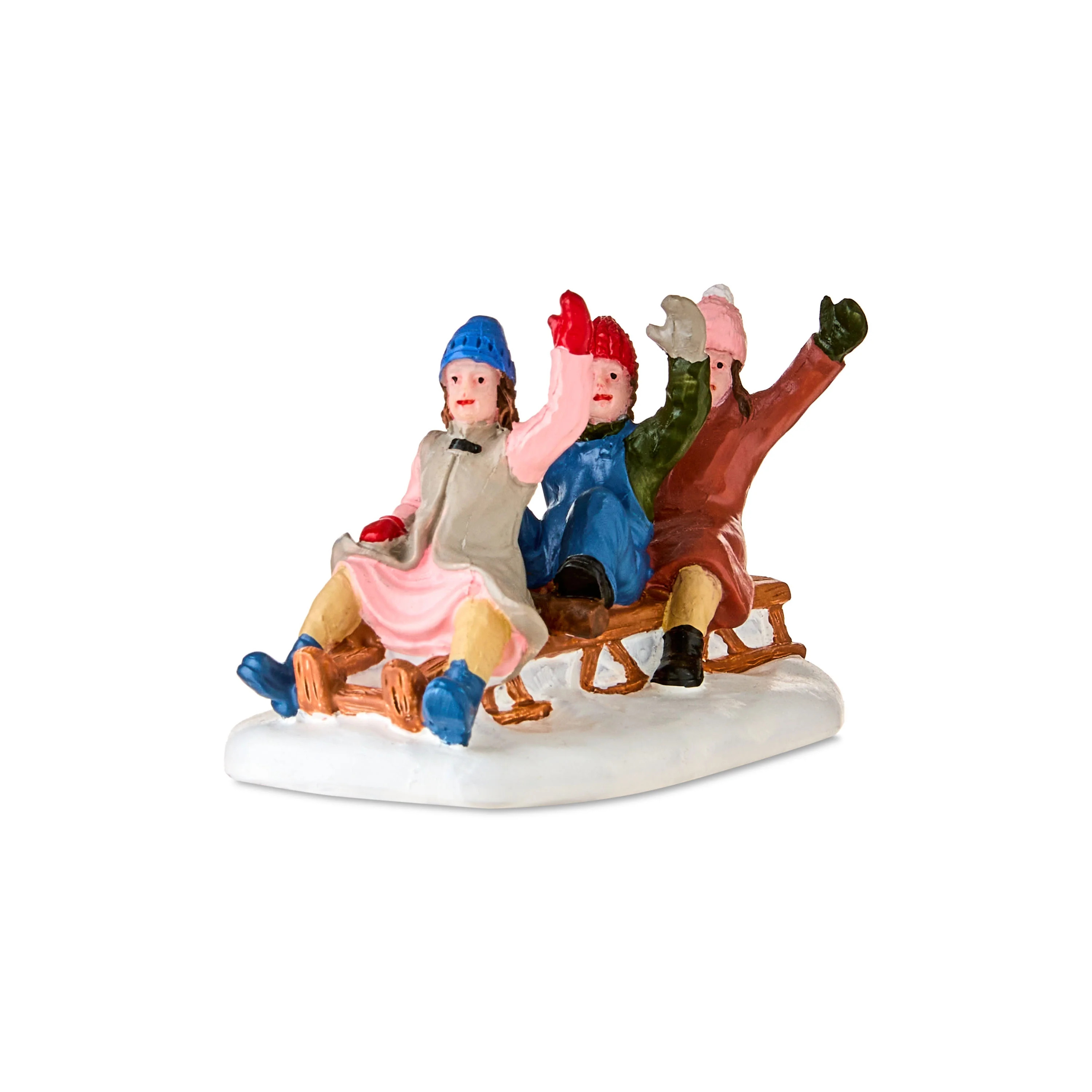 Sled Holiday Fun Christmas Village Decorative Figurine, Multicolor, 2.12", by Holiday Time | Walmart (US)