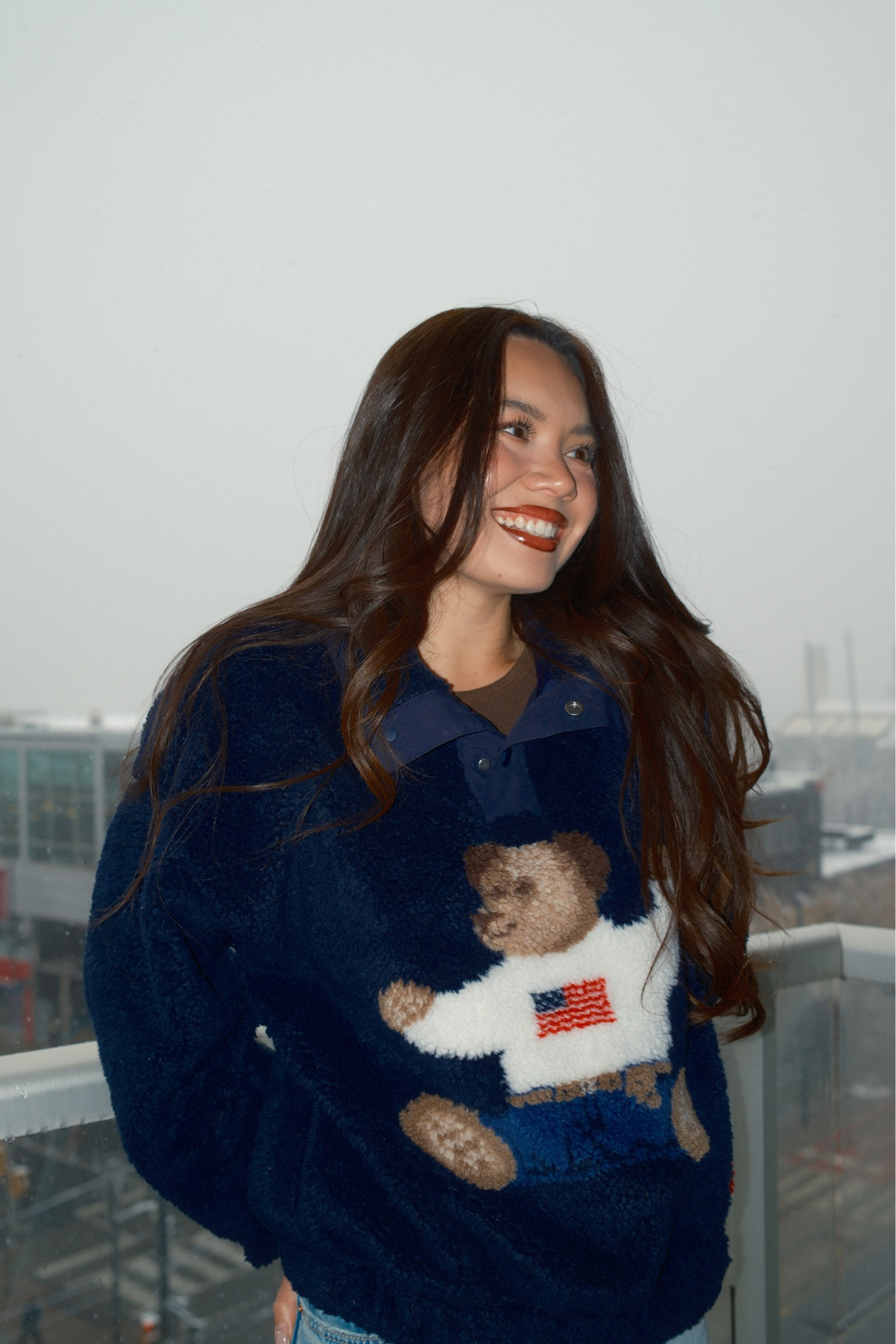 Coziest winter uniform unlocked ❄️ I’m wearing the Ralph Lauren Polo Bear fleece sweater in a size Small, and it fits true to size — perfectly slouchy and plush without swallowing your frame. If you want that extra-relaxed, oversized look, definitely size up one for a longer, roomier fit that pairs effortlessly with leggings or tall boots.

This style is a super-soft black teddy-fleece with the iconic Polo Bear front and centre — the ultimate cozy statement piece for cold-weather outfits. I styled it with slim black pants and tall boots for that clean, minimal winter look.

Fit Notes:
	•	True to size in the Small
	•	Size up for an oversized, borrowed-from-the-boys vibe
	•	Soft, warm fleece that’s perfect for layering

Care Instructions:
	•	Machine wash cold on a gentle cycle
	•	Turn inside out to protect the bear graphic
	•	Use mild detergent; no bleach
	•	Tumble dry low or lay flat to dry
	•	Cool iron on reverse only (avoid the graphic)

Perfect for winter coffee runs, cozy nights in, or building a polished-but-comfy cold-weather capsule wardrobe.

#LTKHoliday #LTKCyberWeek #LTKGiftGuide