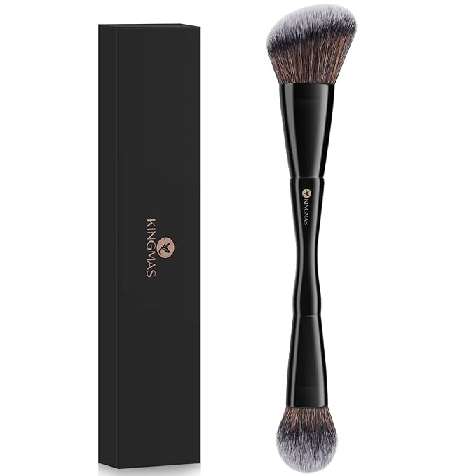 KINGMAS Foundation Makeup Brush, Double-ended Angled/Round Top Contour Makeup Brush for Beauty Bl... | Amazon (US)
