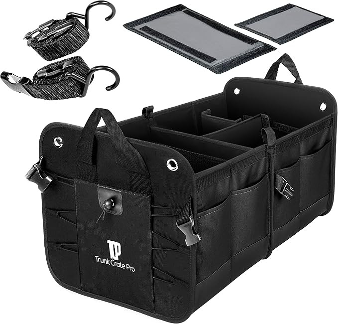 TrunkCratePro Trunk Organizer For Car, Jeep, SUV, Truck, Rv, Auto - Premium Multi Compartments Co... | Amazon (US)