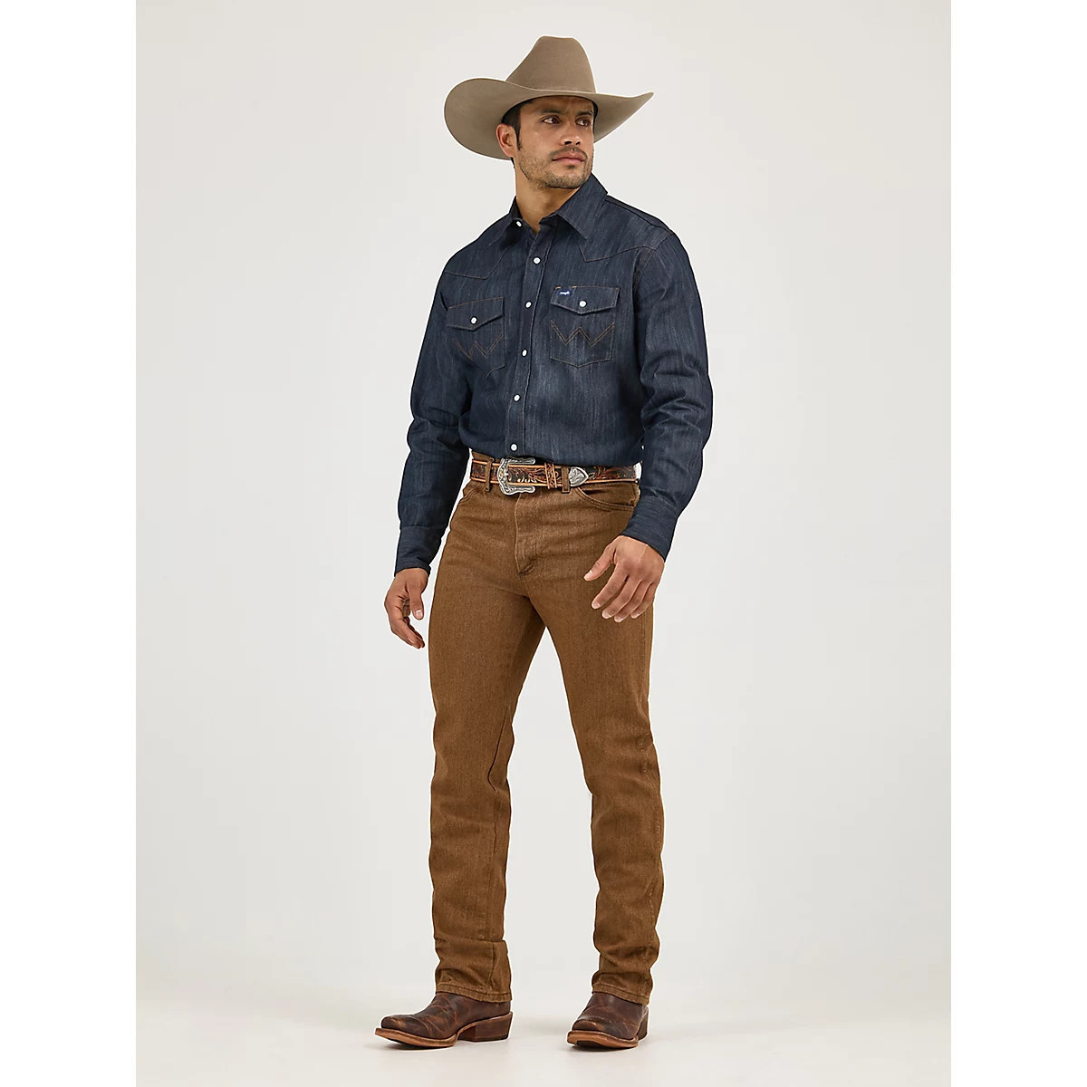 Wrangler® Cowboy Cut® Slim Fit Jean in Black Whiskey | Wrangler
