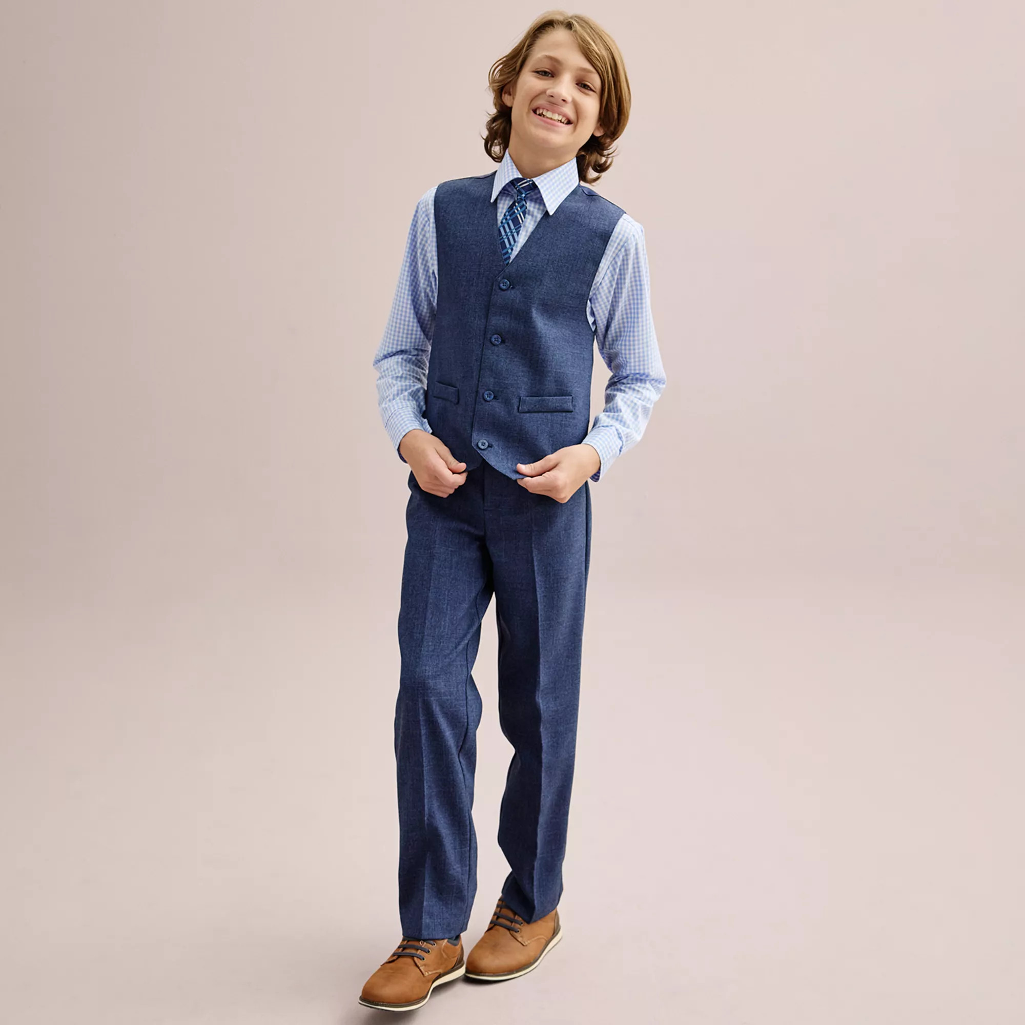 Boys 4-12 IZOD Vest, Shirt, Pants & Tie Set | Kohl's