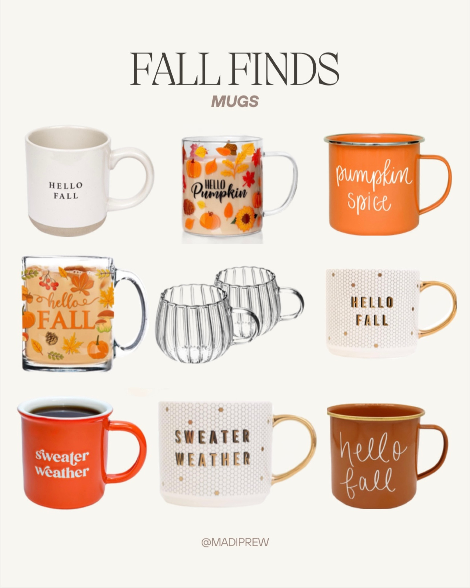 Fall Finds: Mugs

#LTKSeasonal #LTKGiftGuide #LTKHalloween
