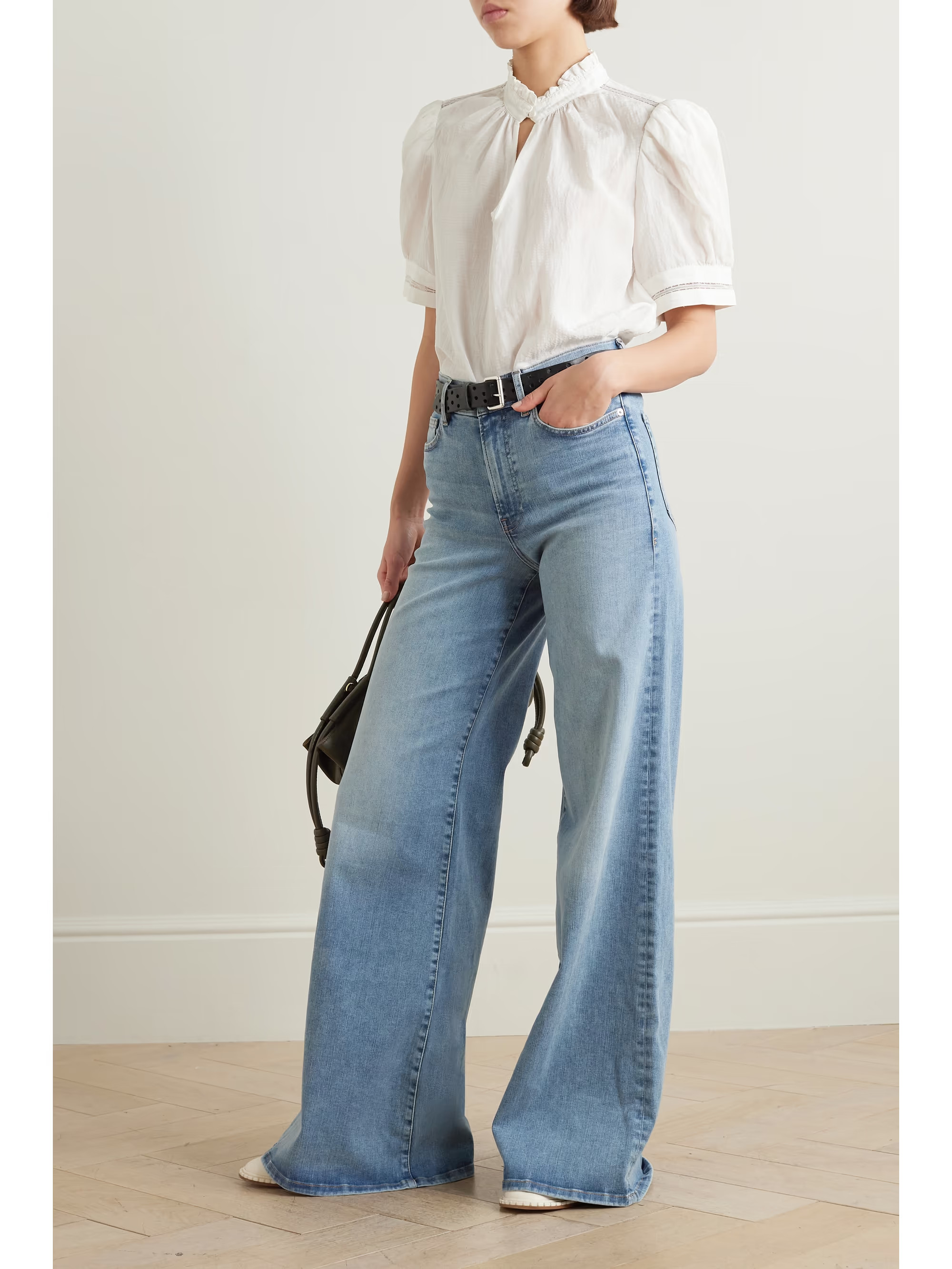 FRAME+ NET SUSTAIN Le Palazzo high-rise wide-legs jeans | NET-A-PORTER APAC