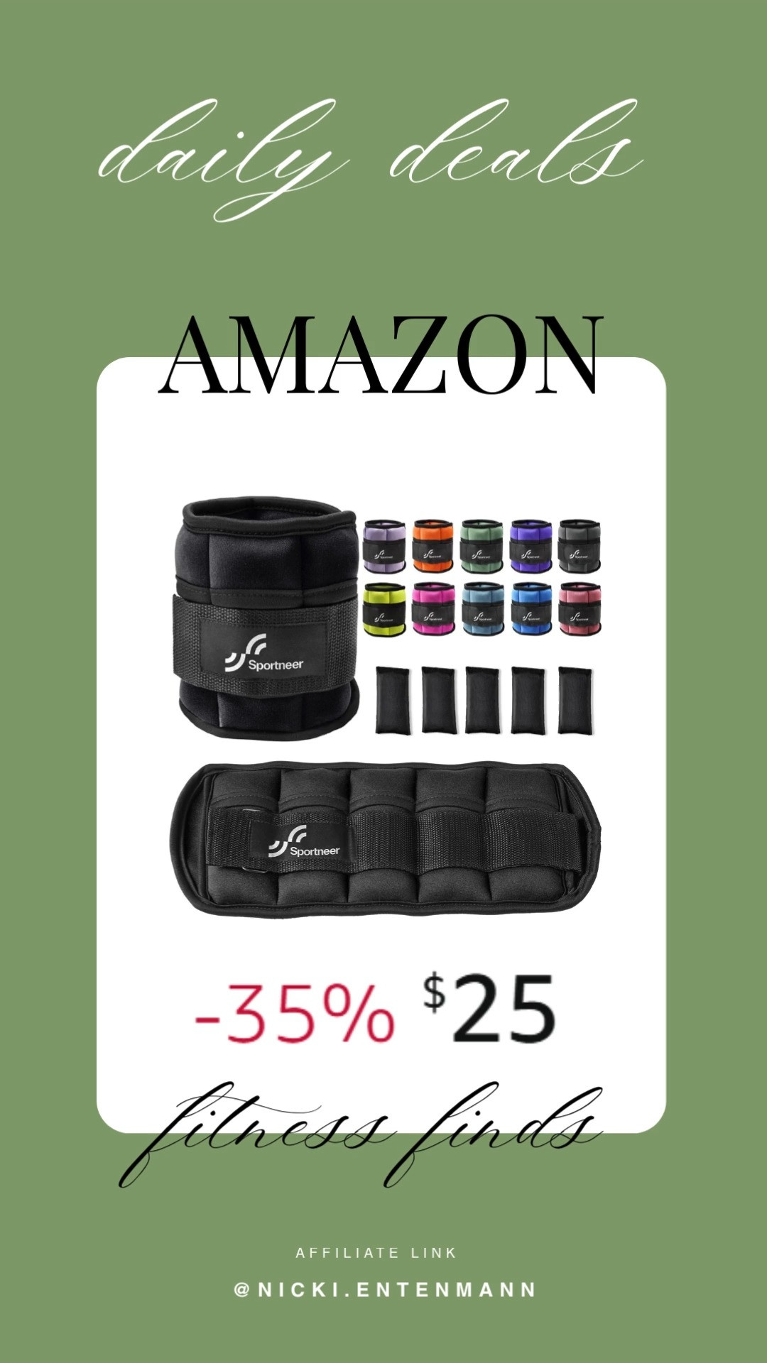 These Sportneer adjustable ankle weights bring cheerful strength and effortless endurance to everyday training with practical flair. #Sportneer #AnkleWeights #FitnessGear #WorkoutEssentials #StrengthTraining #ActiveLife #ExerciseGoals #HealthyLiving #GymStyle #TrainingTools 🏃‍♀️💪✨
 

 #LTKfitnessgoals #LTKselfcare #LTKActive