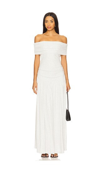 LIONESS Field Of Dreams Maxi Dress in Light Grey. - size XXS | Revolve Clothing (Global)