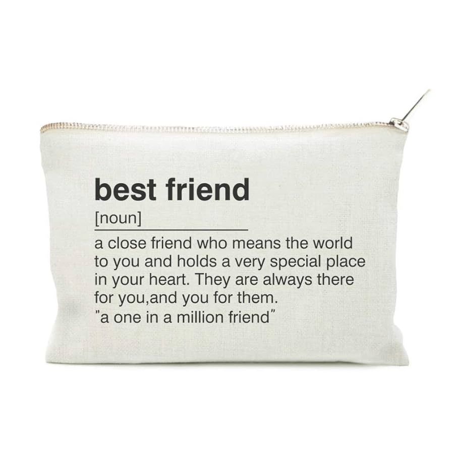 Best Friend Birthday Gift, Best Friend Toiletry Bag, Best Friend Gift Bag, Friend Definition Quot... | Amazon (CA)