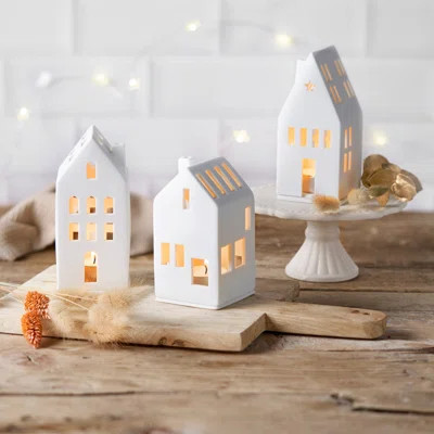 Porcelain Village House Set (Guest+Residential+Dream) - 3 Pieces | Wayfair North America
