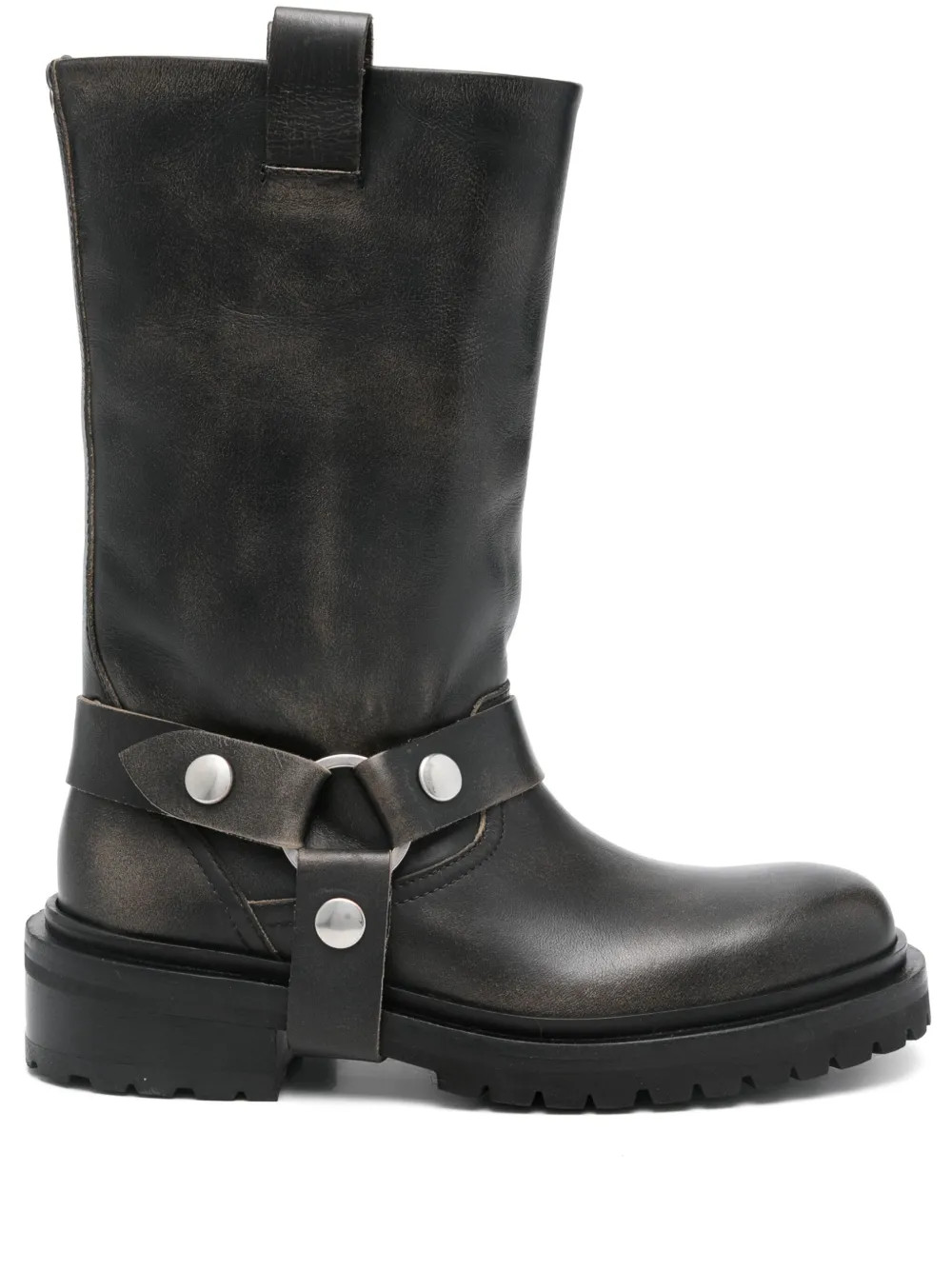 Golden Goose Leather Biker Boots | Black | FARFETCH | Farfetch Global