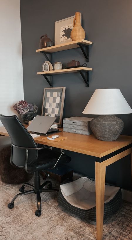 
Home office inspo! This is my modern traditional / modern organic home office - where all the magic happens. 😉

I recently invest in this McGee and Co. Lamp Gannon Lamp dupe from Wayfair (the Dobra Ceramic Table Lamp) and I’m pretty sure it’s the exact same lamp. It’s from Troy lighting and has loads of texture and depth. I love a good chalky table lamp. 😍

I paired my new office lamp with $32 checkered art from Target and pulled everything together with my Loloi Margot cloud pile rug. Remember, when you’re decorating on a budget, it’s totally okay to mix high and low pieces! 🫶🏻 This lamp would also be a great bedside table lamp or living room lamp  

#LTKhome #LTKsalealert #LTKfindsunder50