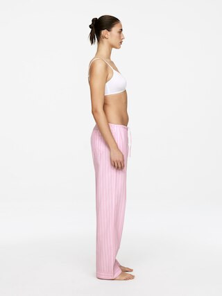 Cotton Trousers – Pink/White – Women – ARKET GB | Arket UK