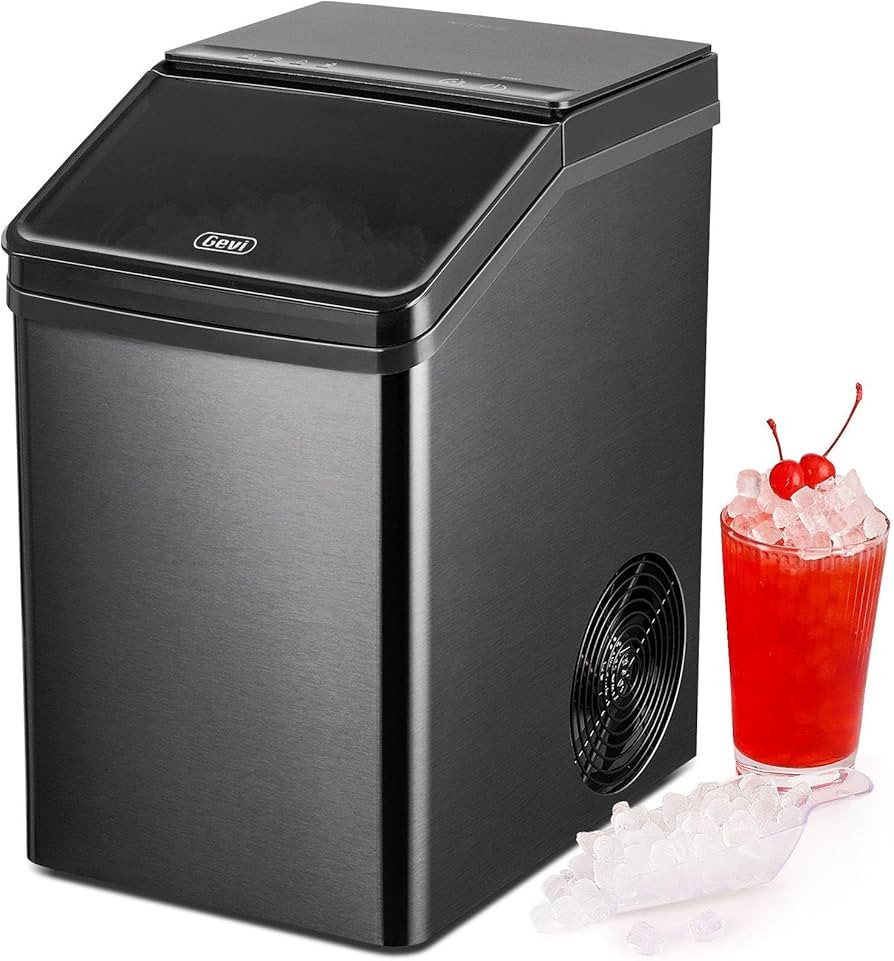 Gevi Nugget Ice Maker Countertop, Crushed Pebble Ice Machine with Self-Cleaning, Soft Chewable Pe... | Amazon (US)