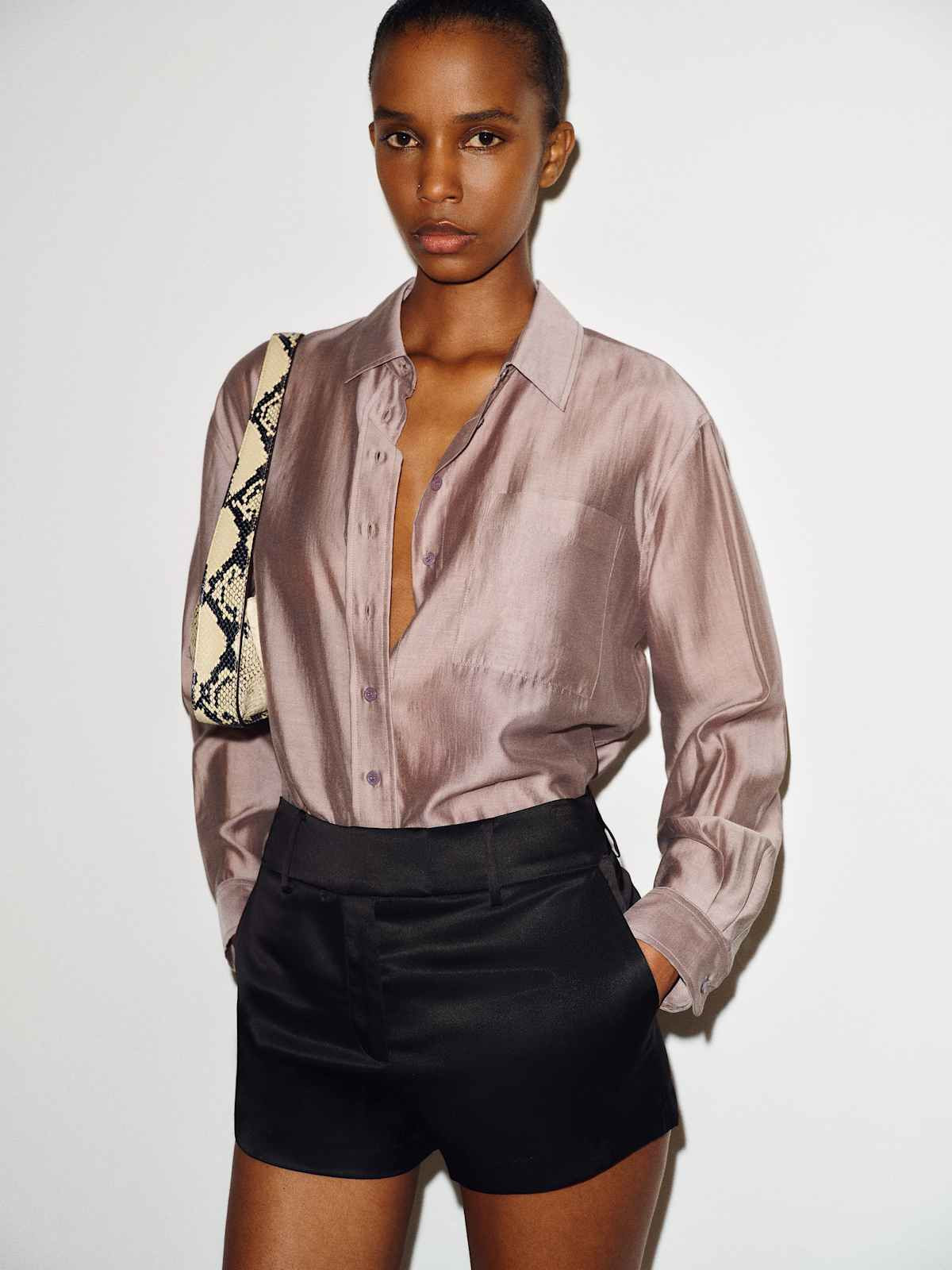 Camden Satin Short | Reformation (Global)