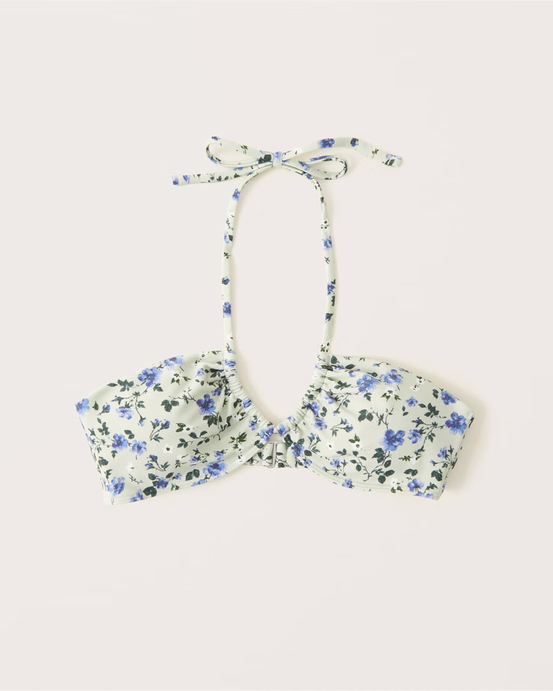 Upside Down Halter Triangle Bikini Top | Abercrombie & Fitch (US)