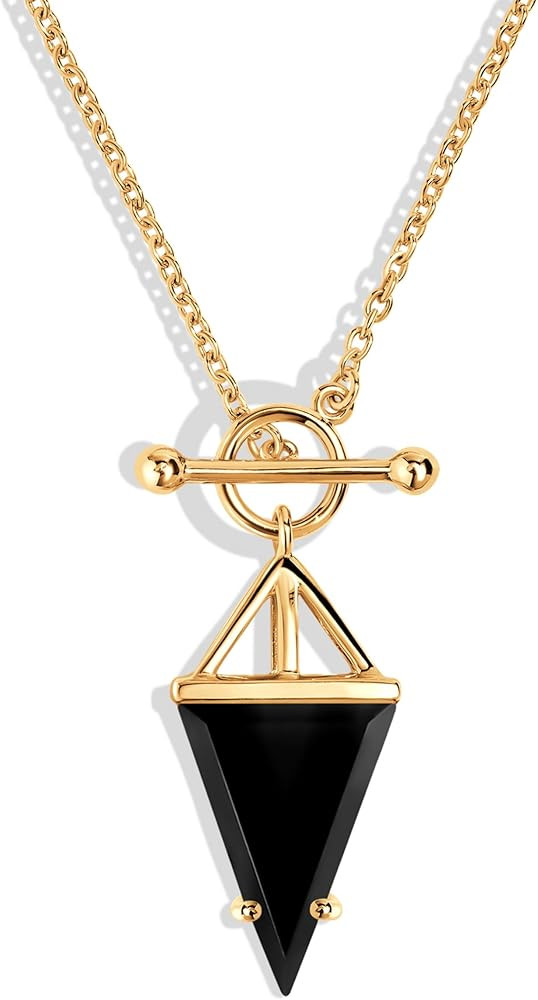 Moon Magic Authentic Moonstone Necklace for Women | Onyx, Labradorite, Black Obsidian Necklaces/R... | Amazon (US)