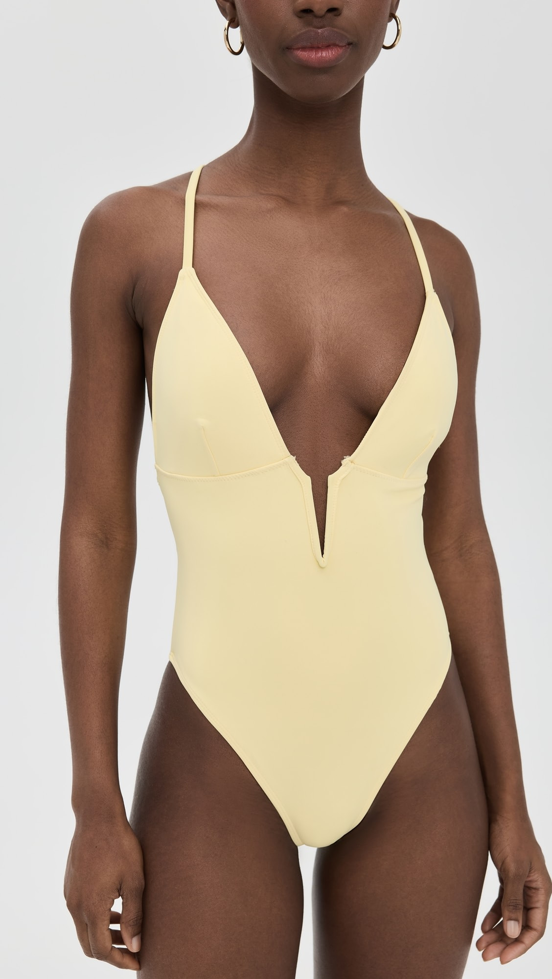 Good American Deep V Compression Swimsuit | Shopbop | Shopbop