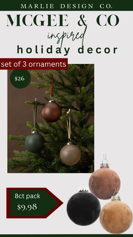McGee & Co ornaments | Michael’s | Christmas decor | holiday decor | Christmas ornaments | McGee & co inspired 

#LTKHoliday #LTKSeasonal #LTKfindsunder50