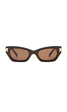 Luv Lou Cameron Sunglasses in Dark Chocolate & Brown Mono from Revolve.com | Revolve Clothing (Global)