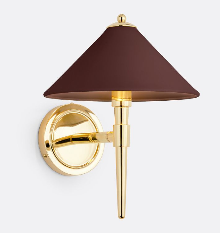 Rhone Sconce, Metal Shades | Rejuvenation