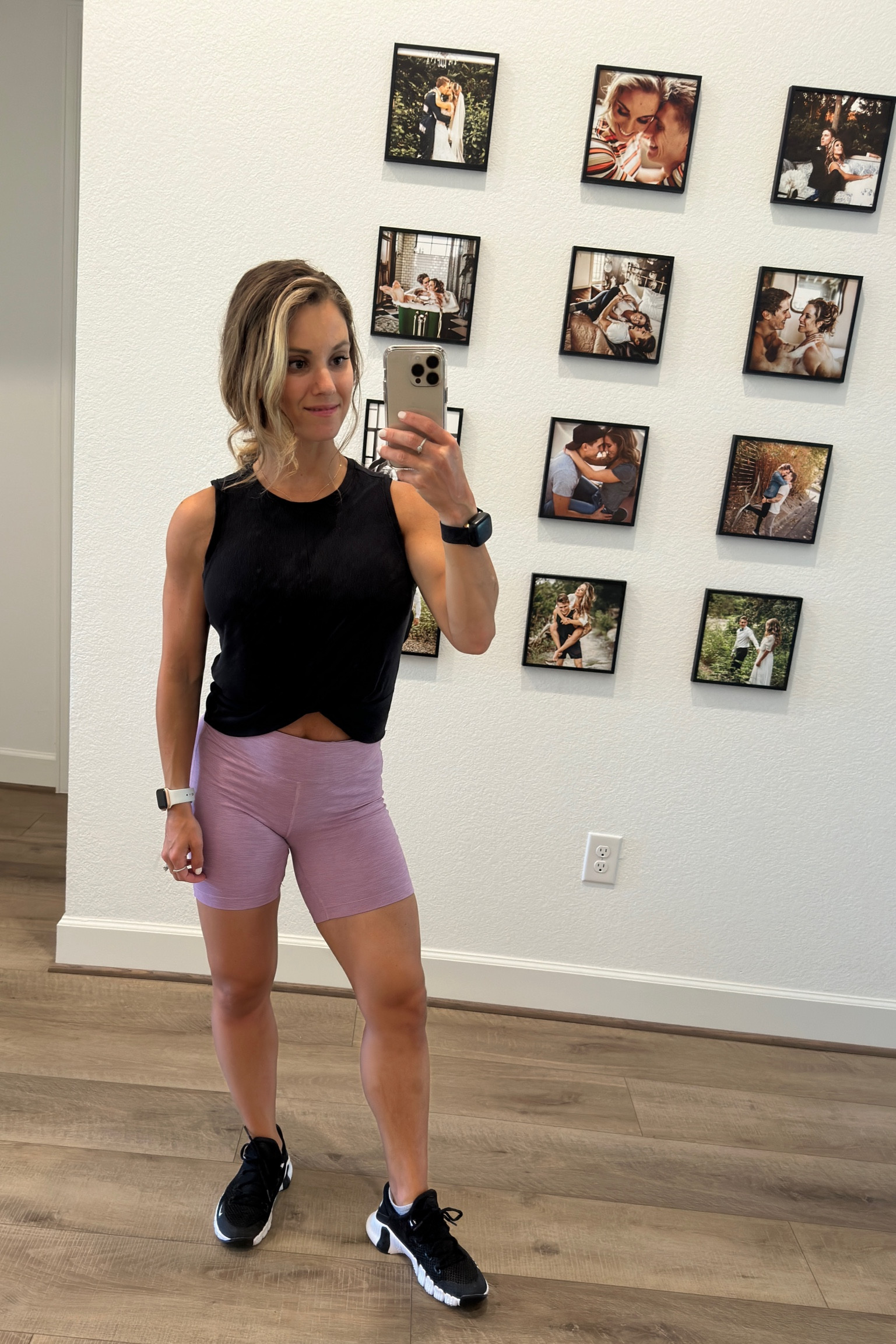 Love this top I found at Target paired with colorful shorts. Makes for a great outfit for a workout class or an active day out. // Target, Outdoor Voices, Nike, workout, activewear, workout outfit

#LTKunder50 #LTKSeasonal #LTKFitness
