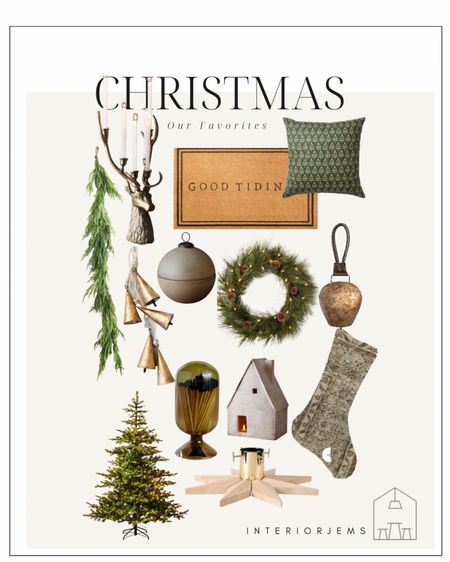 Our Christmas favorites, decor? Brass accessories, handmade stocking, prelit tree, candelabra, garland, wreath, real touch garland, doormat, pillow, holiday decor, Arhaus, lulu and Georgia , Etsy

#LTKstyletip #LTKHoliday #LTKhome