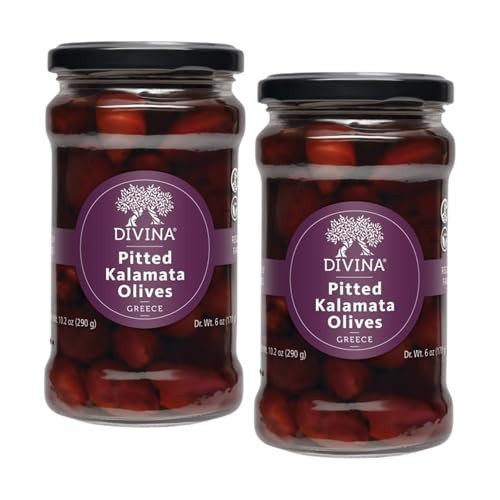 DIVINA Pitted Kalamata Olives, 10.2 oz (2-Pack) | Amazon (US)
