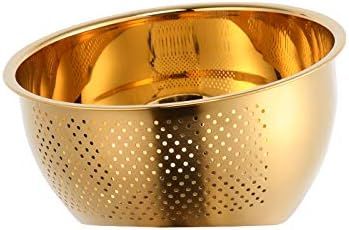 Meisha Rice Washing Bowl, Stainless Steel Versatile 3-In-1 Colander and Kitchen Strainer with Sid... | Amazon (US)