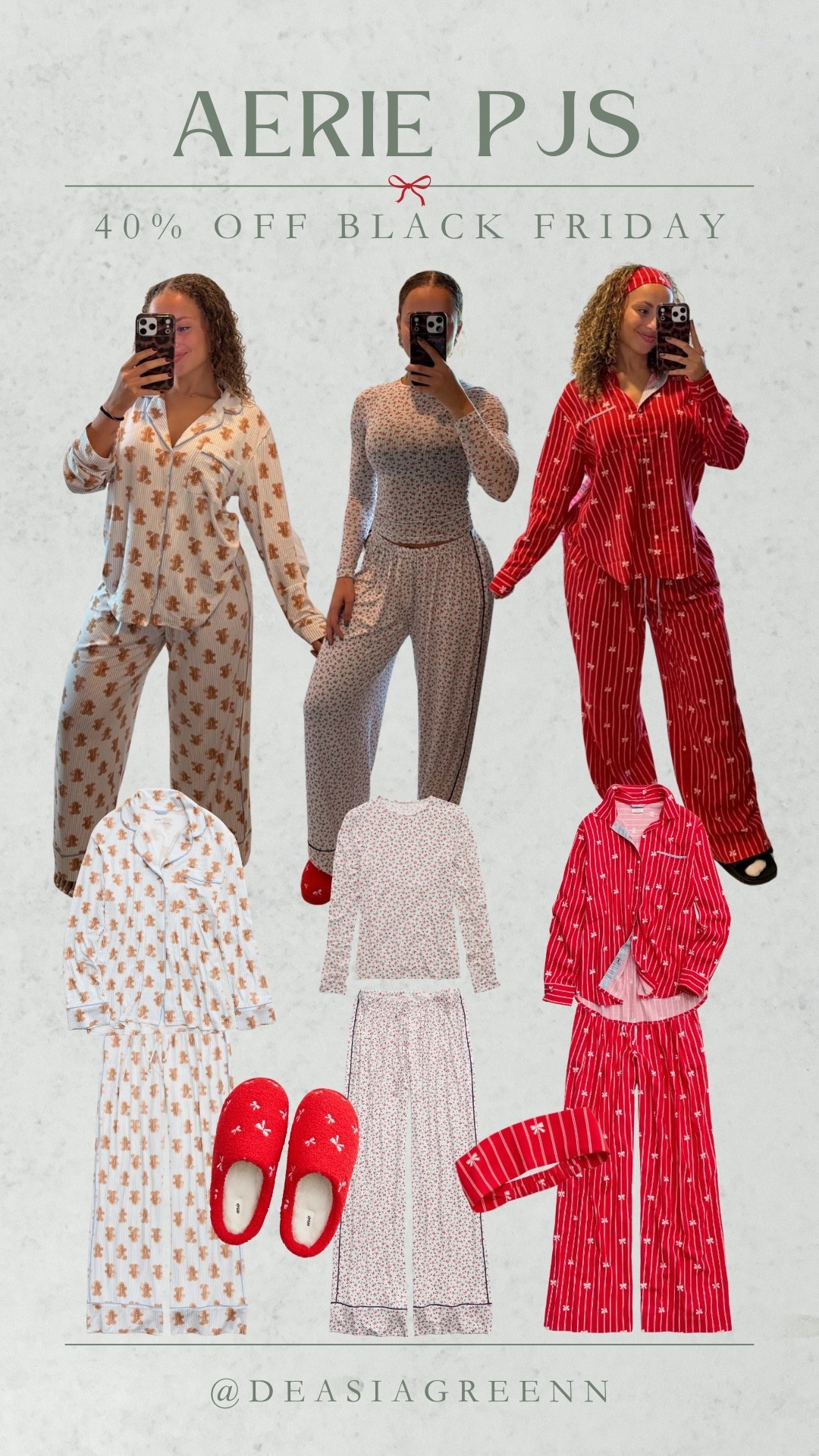 Aerie Black Friday sale is 40% off and my favorite pj’s are on sale!! 🤍🎄

#LTKmomlife #LTKHoliday #LTKCyberWeek