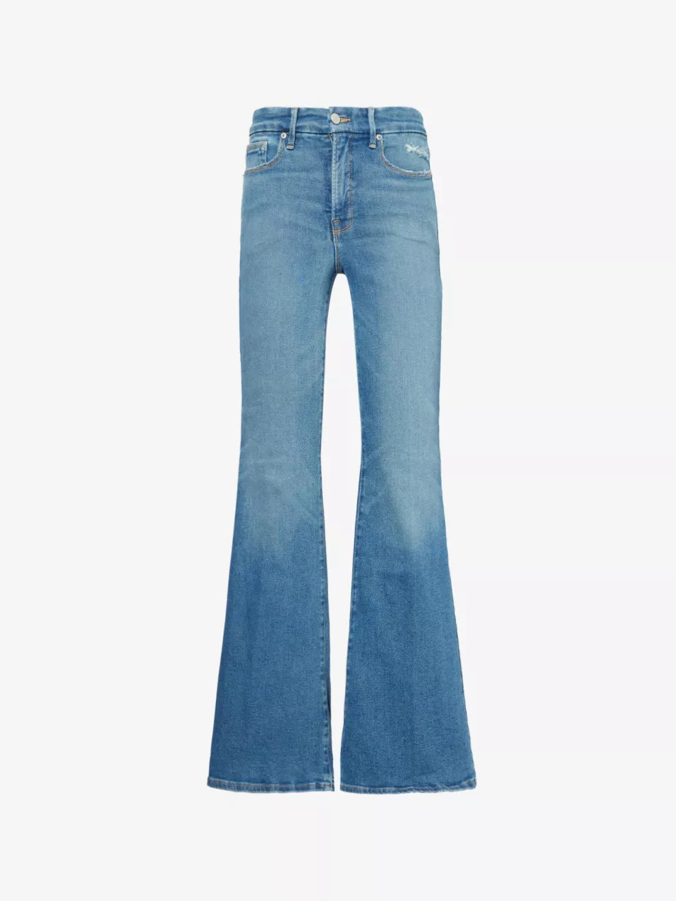 Good Legs flare-leg slim-fit stretch-denim jeans | Selfridges
