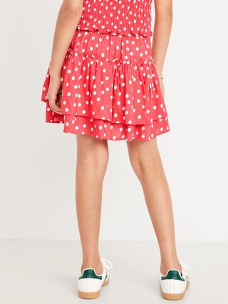 Printed Tiered Ruffled Skirt for Girls | Old Navy (US)