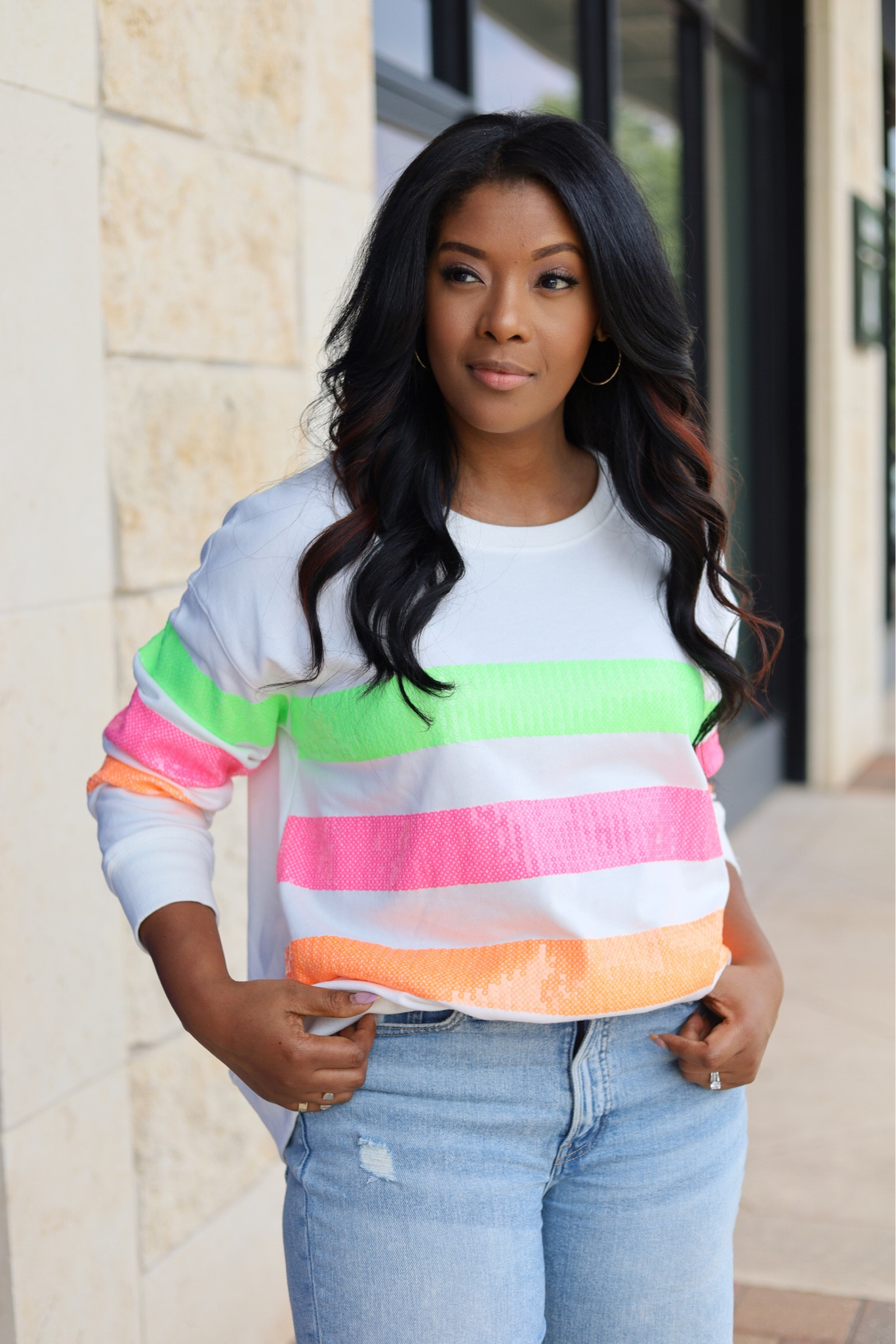 Red dress boutique tops! Rainbow top! Colors! Wearing a small 

#LTKunder50 #LTKFind #LTKunder100