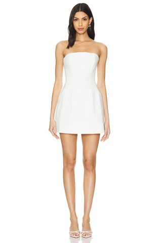 Karoline Balloon Dress in Orchid White | Revolve Clothing (Global)