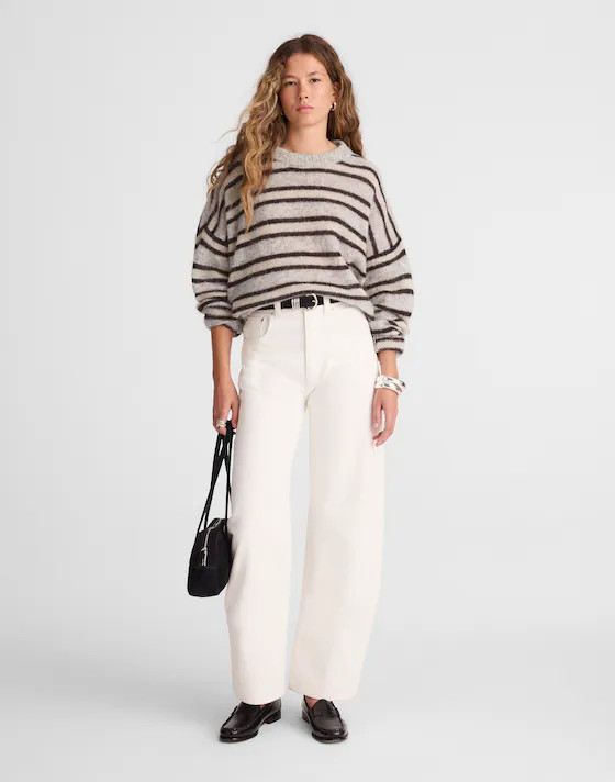 Striped Pullover Sweater in Alpaca Blend | Madewell
