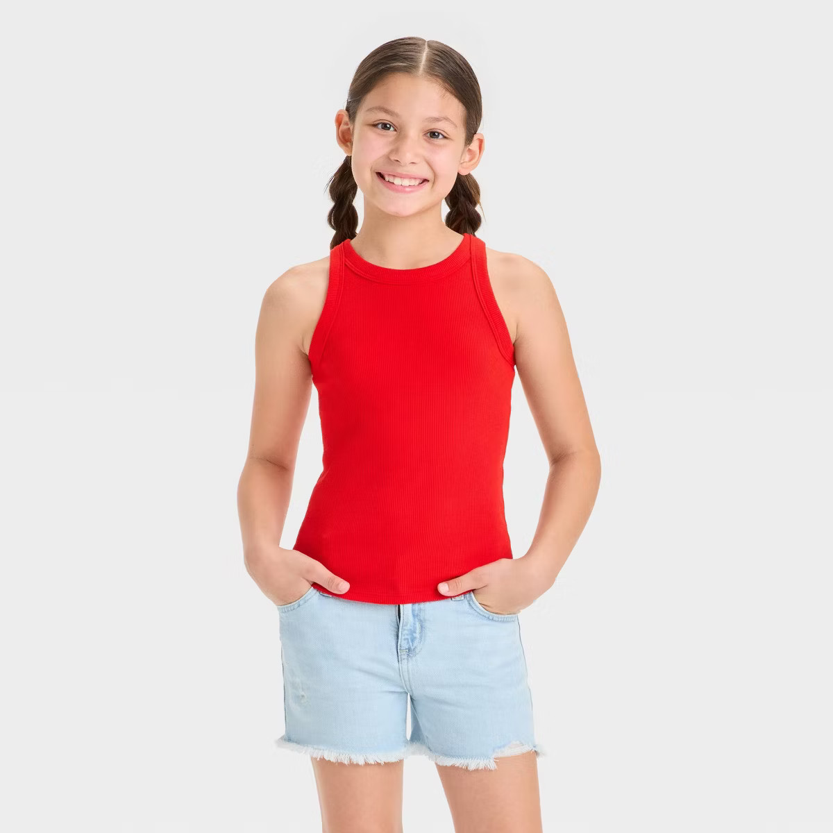 Girls' Ribbed Tank Top - Cat & Jack™ | Target
