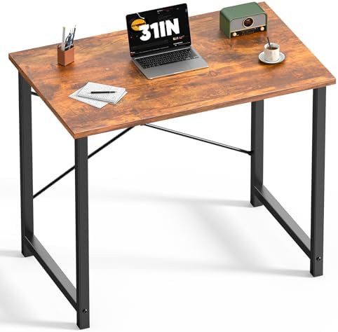 DUMOS 32 in Small Computer Desk for Home Office, Modern Study Work Table Simple Style for Bedroom... | Amazon (US)