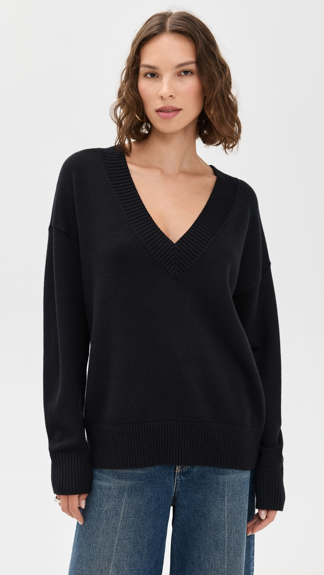Knit Deep V Knit Sweater | Shopbop