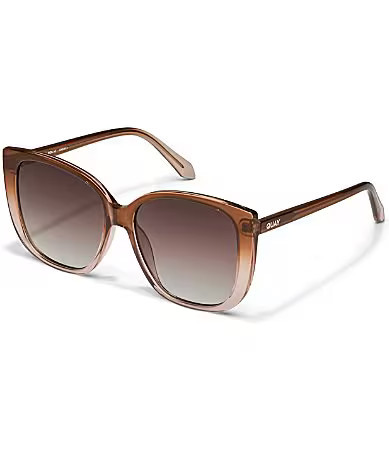 QUAY Women's Ever After Large 54mm Square Sunglasses - Coffee/Doe Brown | Dillard's