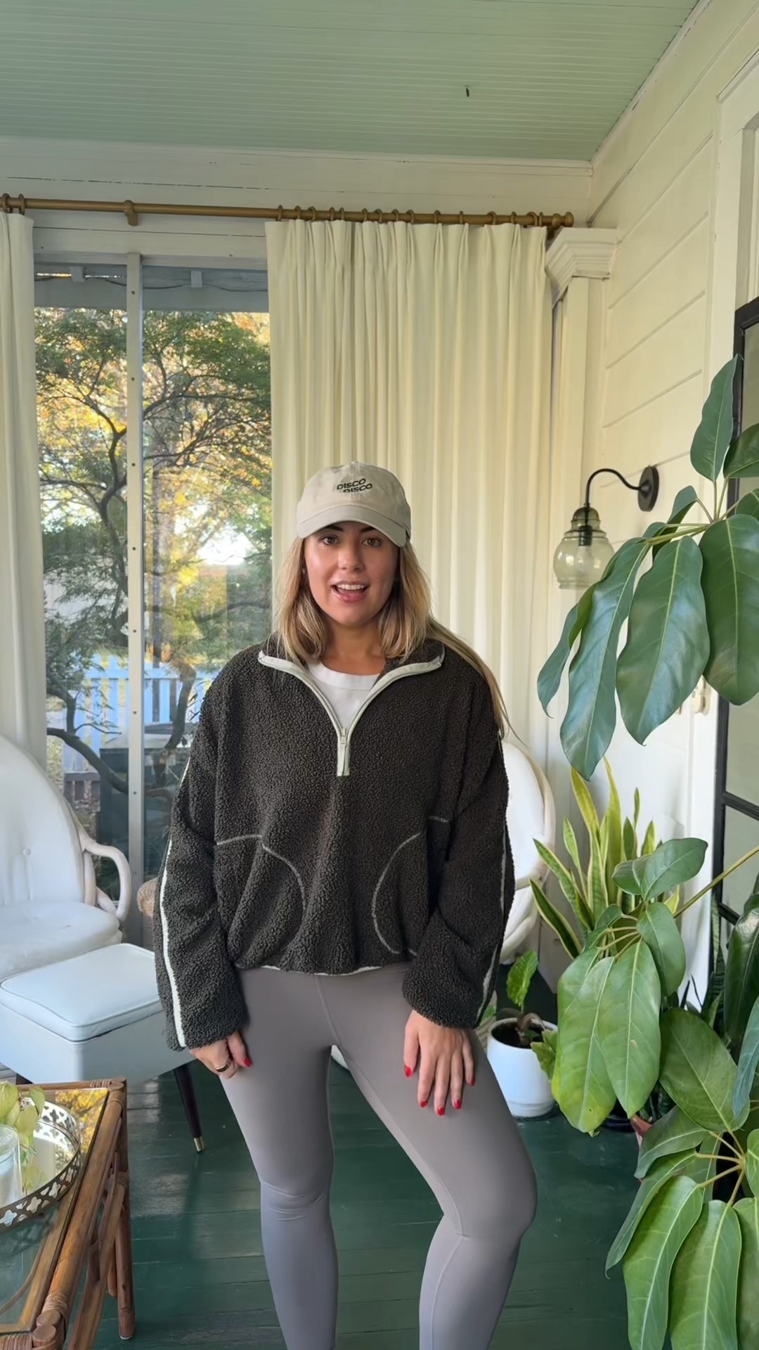 Casual fall Monday ootd work from home mom. Old navy. Salomon. Slide on tennis shoes. Sherpa  

#LTKFindsUnder50 #LTKMidsize #LTKActive