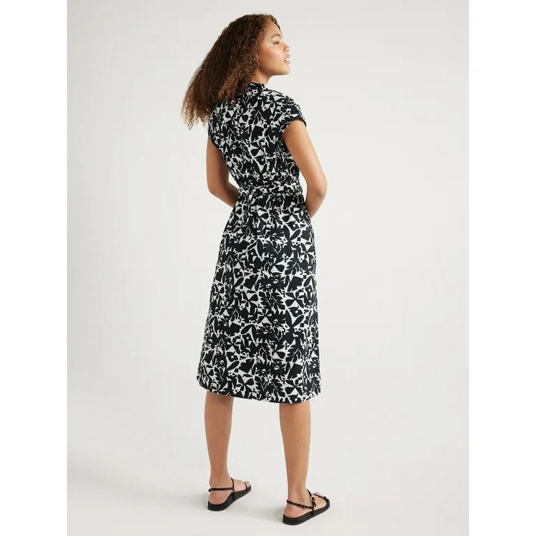 Free Assembly Women’s Belted Utility Dress with Short Sleeves, Sizes XS-XXL | Walmart (US)