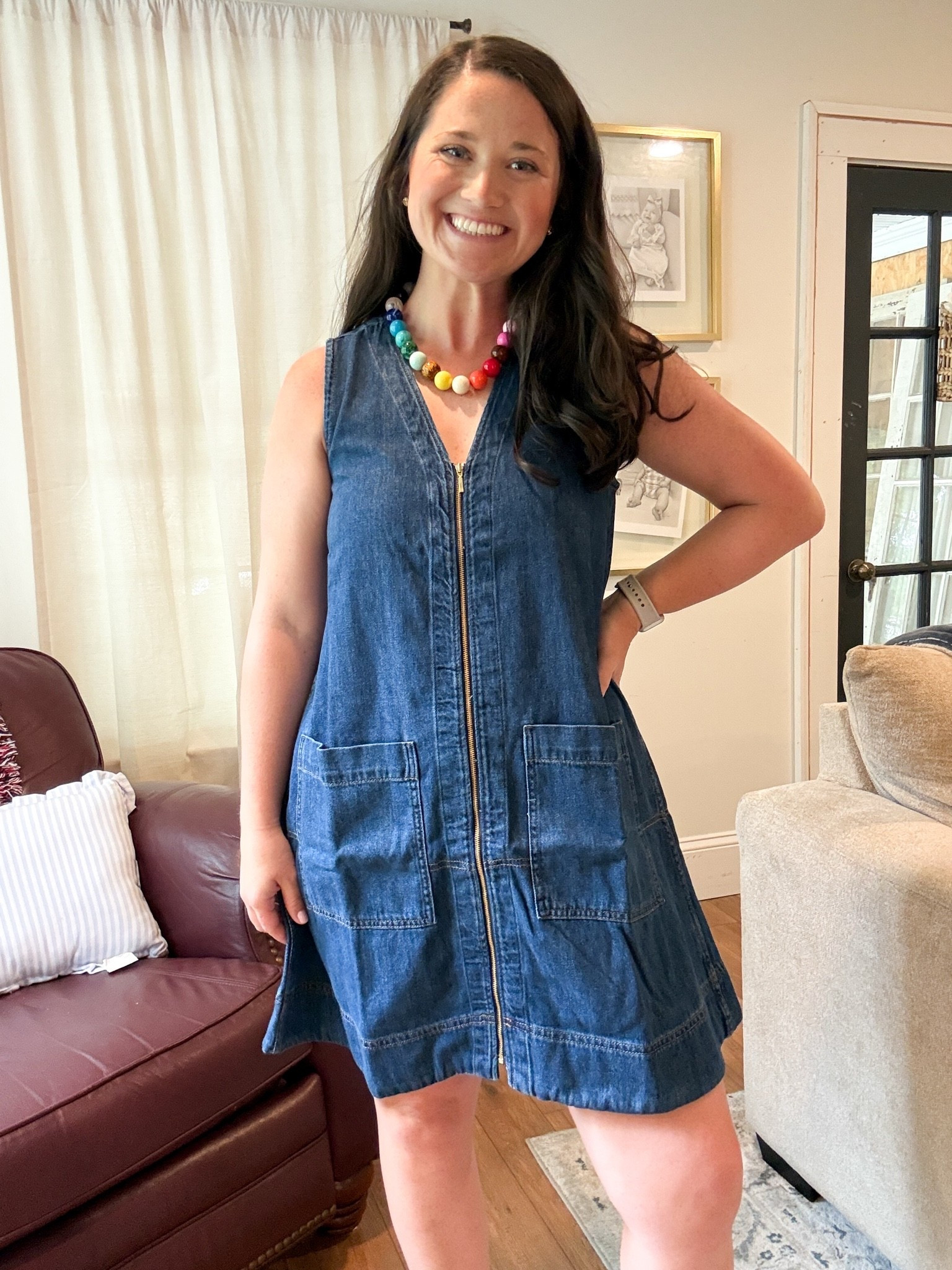 Denim dress