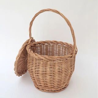 Woven Rattan Basket Bag Beige - One Size | YesStyle Global