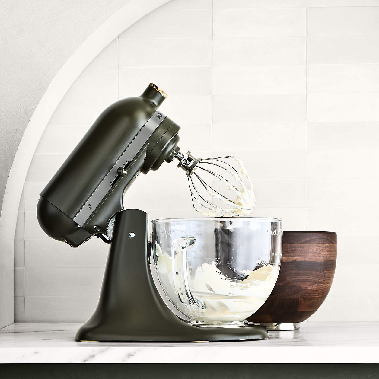 KitchenAid Artisan Design Series Evergreen 5-Quart Tilt-Head Stand Mixer + Reviews | Crate & Barr... | Crate & Barrel