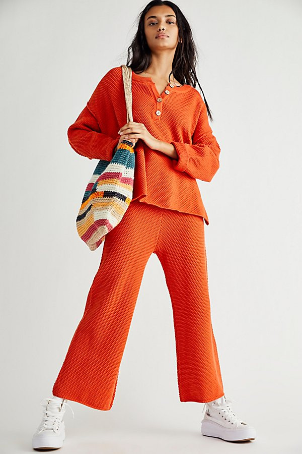 Hailee Sweater Set by FP Beach at Free People, Baked Earth, L | Free People (Global - UK&FR Excluded)