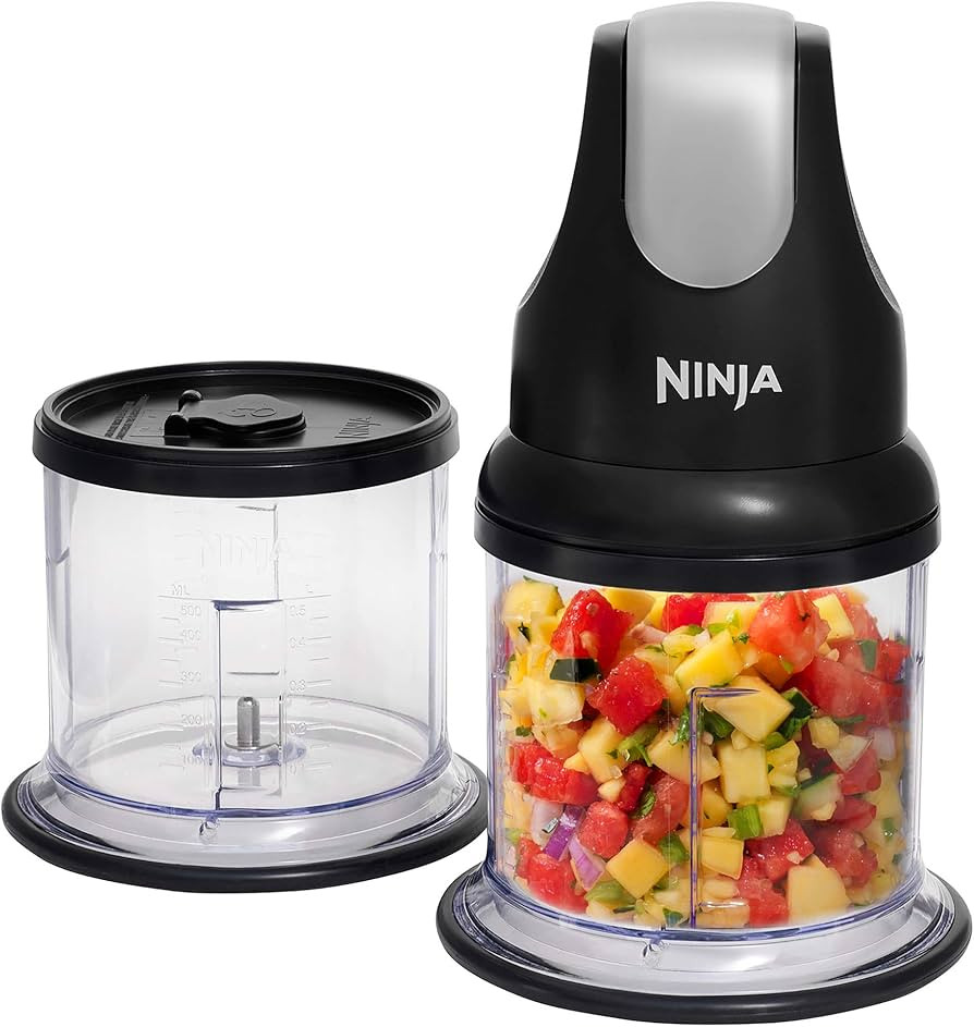 Ninja Express Chop Mini Herb & Vegetable Chopper, Chops, Minces & Purees to Make Sauces, Dips, Fo... | Amazon (UK)