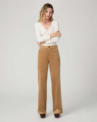 Sasha Trouser - Golden Caramel Corduroy | Paige